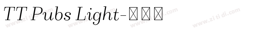 TT Pubs Light字体转换 TT Pubs Light字体转换